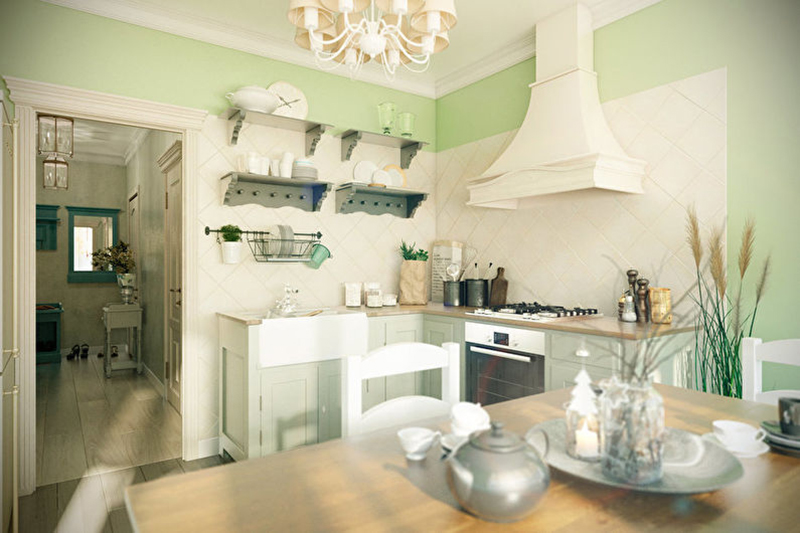 Цветовые решения для кухни прованс
